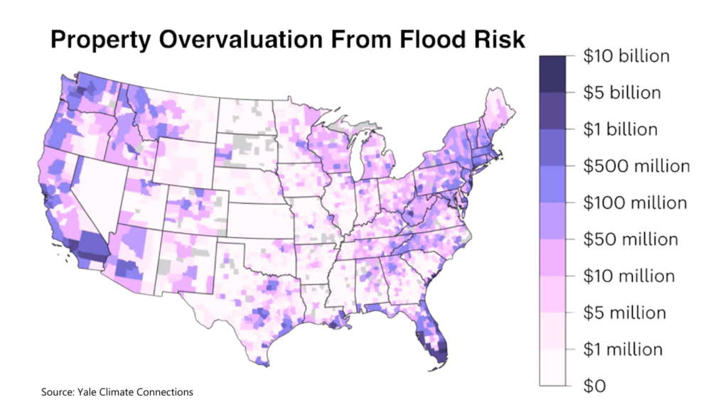 US over-valued real estate map